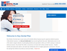 Tablet Screenshot of keydentalplans.com